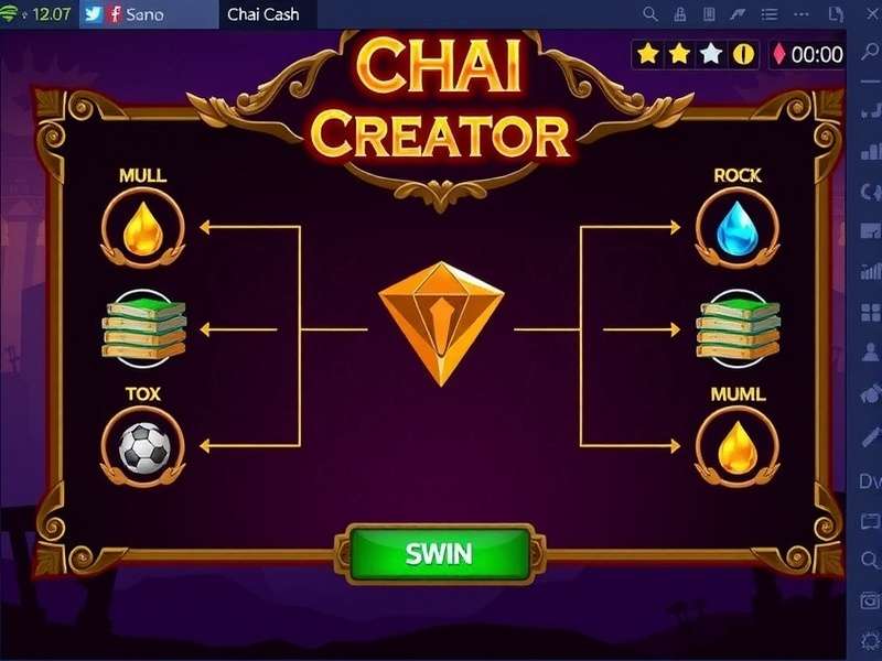 Chai Cash Creator Game Interface